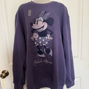 Disney Purple Minnie Mouse Sweatshirt